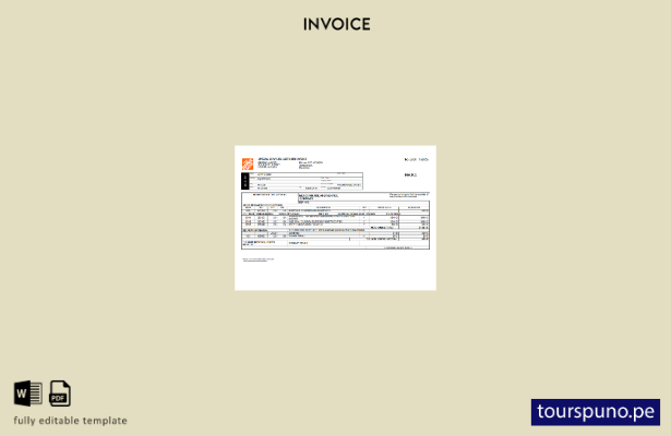 lista para imprimir plantilla de The Home Depot de EE. UU.